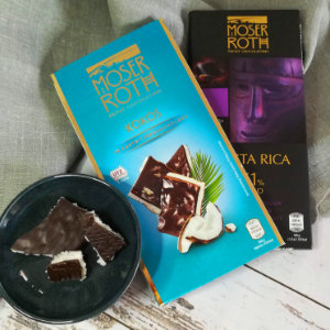 Vegane Kokos Schokolade von Moser Roth