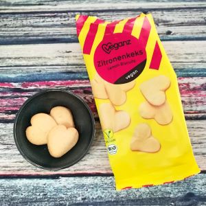 Zitronenkekse von Veganz. Lemon Biscuits vegan